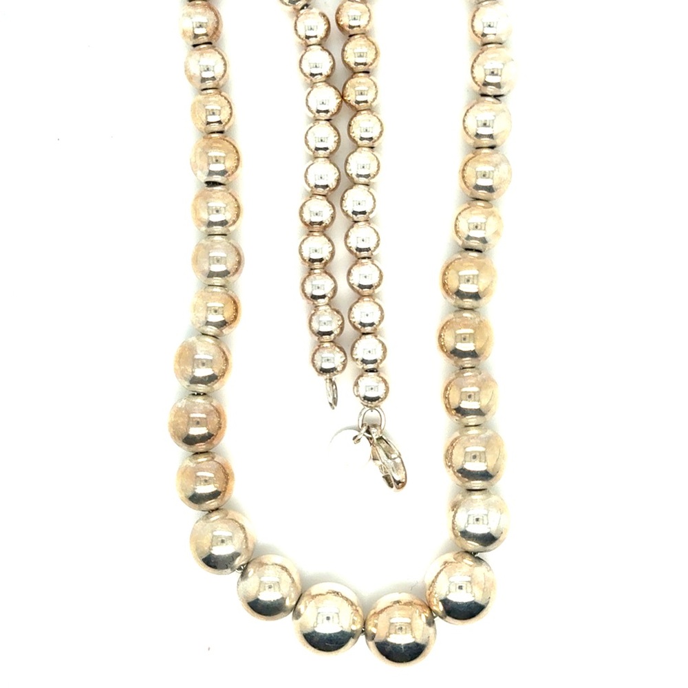 T&Co. 925‎ Graduated Ball Necklace